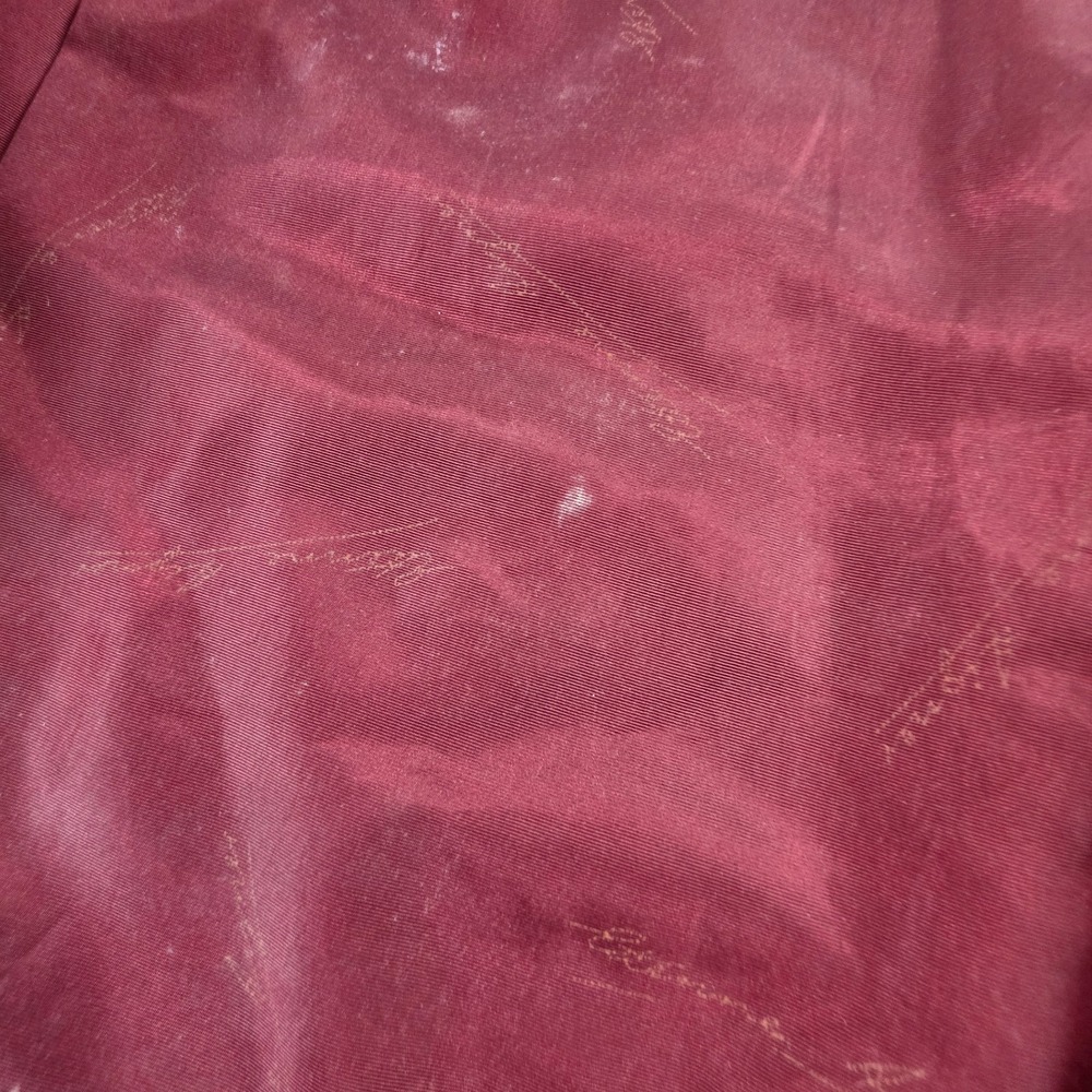 Vintage Etienna Aigner Jacket Womens 8 Oxblood Red Leather Trench Coat 90s - Picture 13 of 16